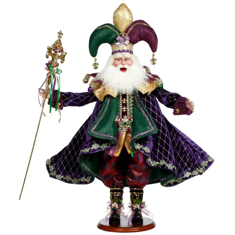 Carnavale Jester Santa Figure (30") 1