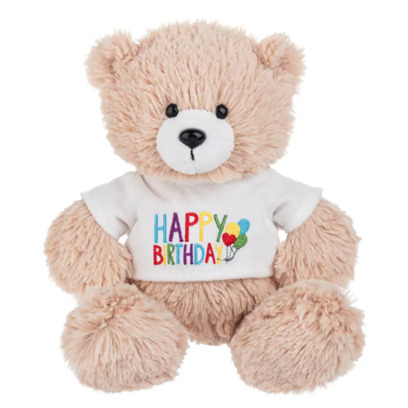 Celebratory Happy Birthday T-Shirt Bear Plush 1