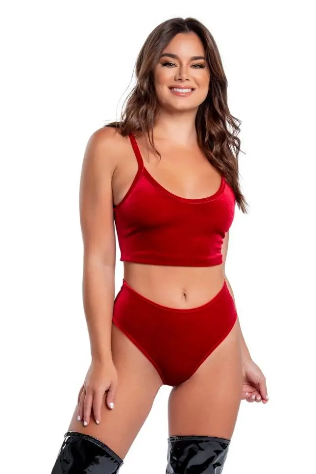 Ch389 Velvet High-Waist Short – Rich Texture, 20% Off 1