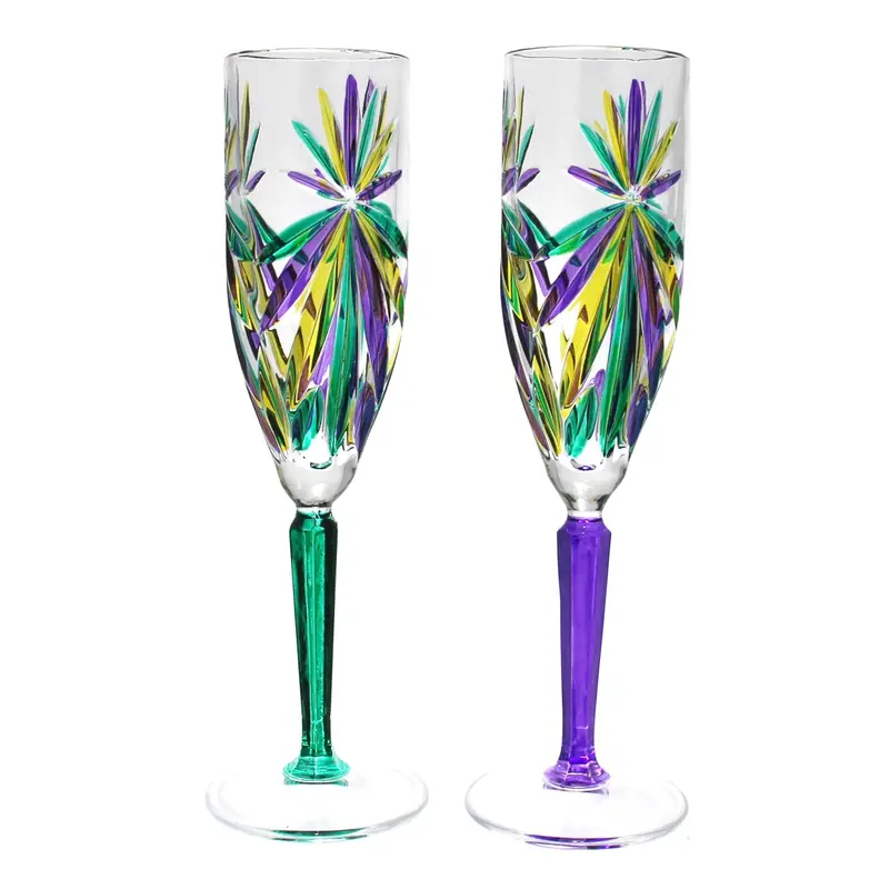 Champagne Flute From The Oasis Mardi Gras Collection 1