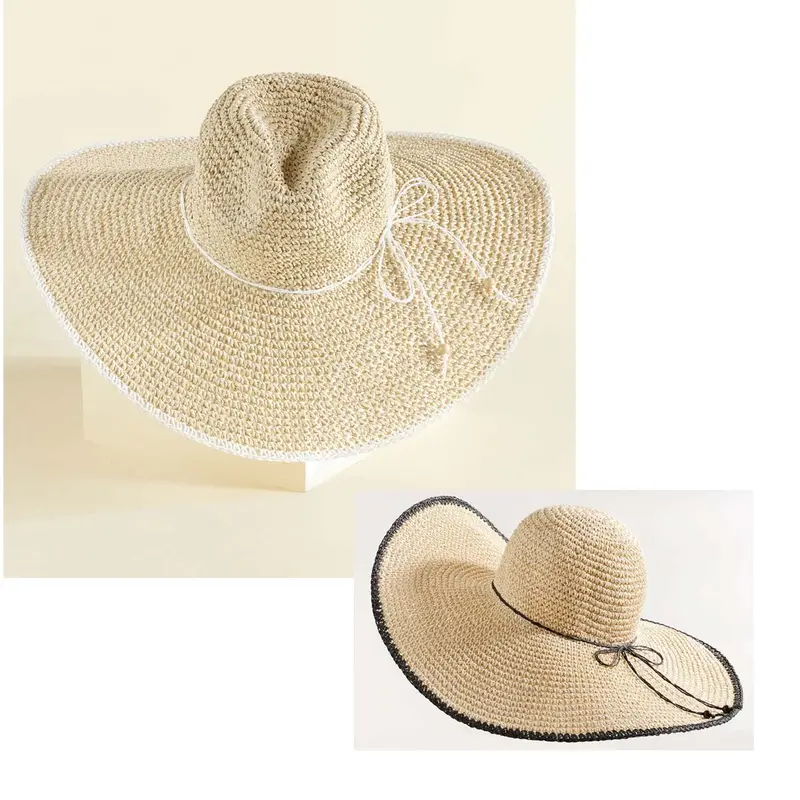 Charlie Paige Boho Oversize Packable Sun Hat 1