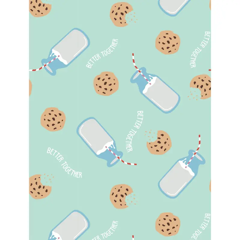 Charlie Paige Sleep Palazzos In A Bag – Milk & Cookies Print, Size L/Xl 1