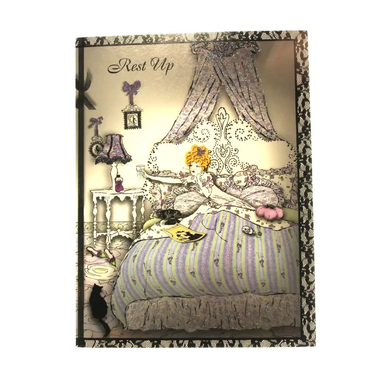 Charming Get Well Card: 'Rest Up, Frou-Frou' 1