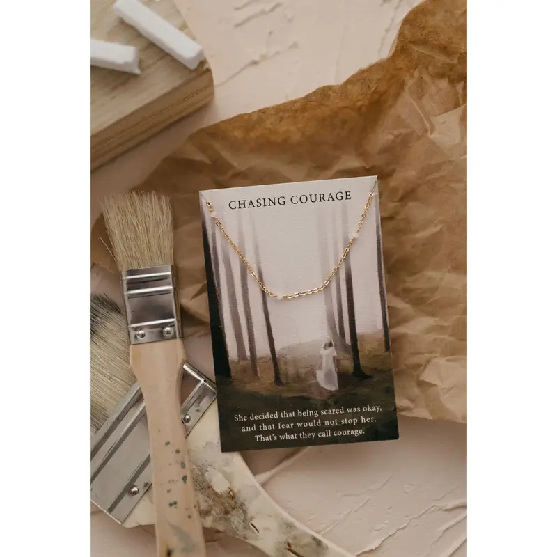 Chasing Courage Inspirational Necklace – Dear Heart Design 1