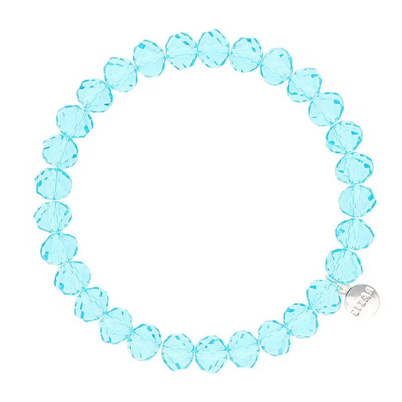 Clarksville 8Mm Ice Blue Crystal Bracelet – Cool-Tone Silver Finish 1