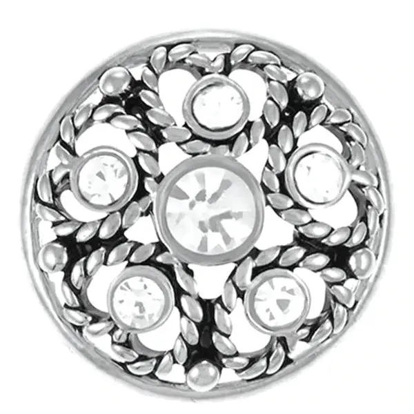 Clear Heart-Shaped Snap Charms By Ginger Snaps 1