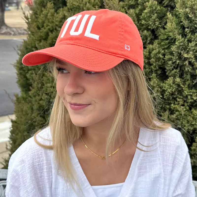Codeword Tul Embroidered Cap In Coral 1