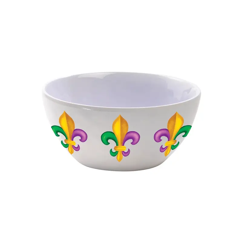 Compact Mardi Gras Dipping Bowl – 4.75" X 2.25" 1