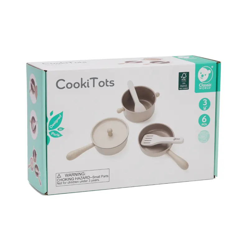Cookitots Pretend Play Set – Classic World Toddler Cooking Toy 1