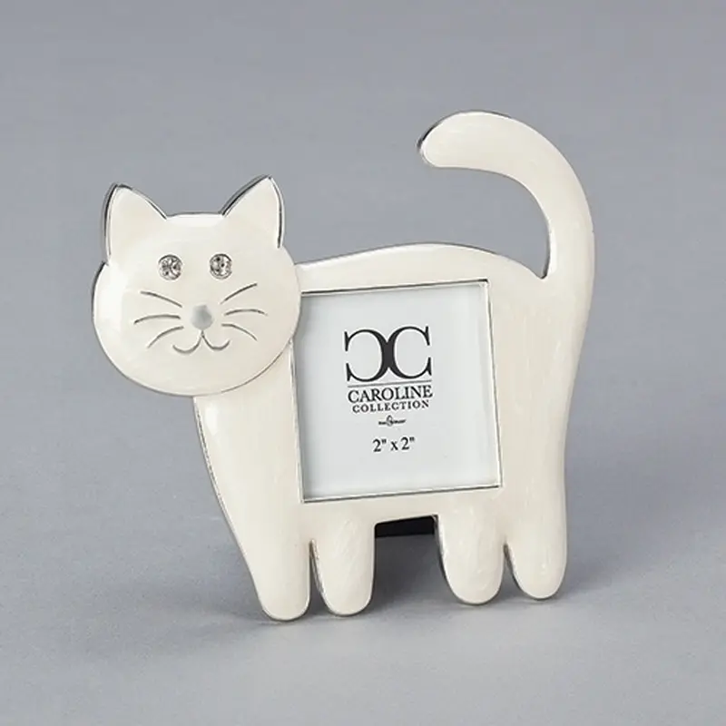 Cream-Colored Cat-Themed Photo Frame (4.5" H) 1