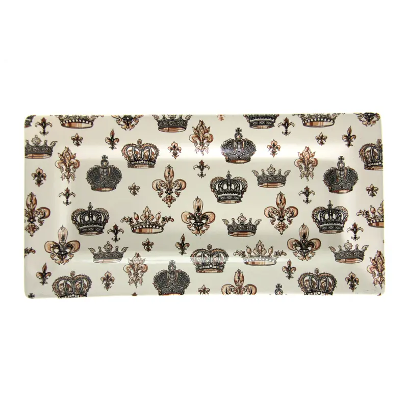 Crowns Collection Small Rectangular Serving Tray 1