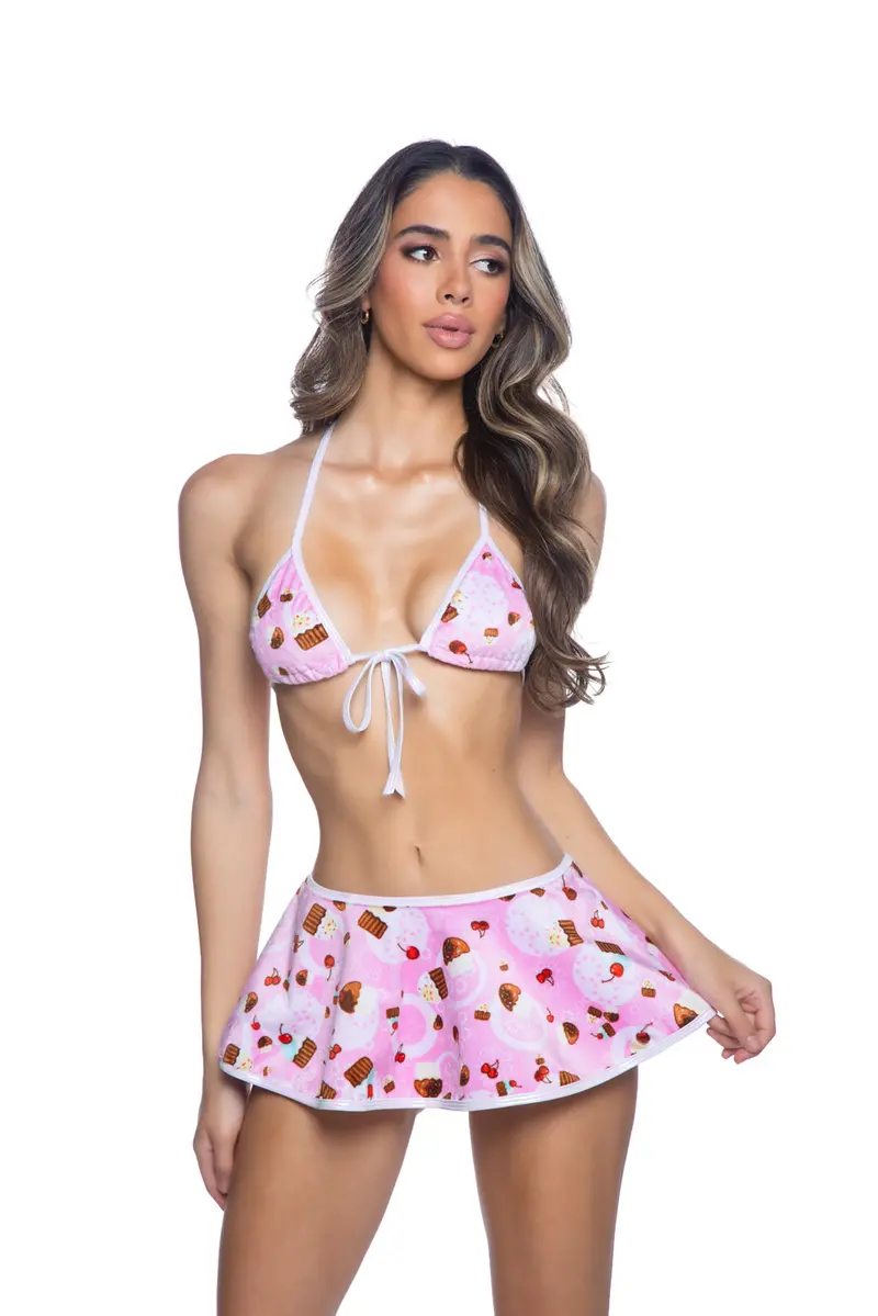 Cuddle Bikini & Skirt 3-Piece Set – Cozy Jr236 Matching Ensemble 1