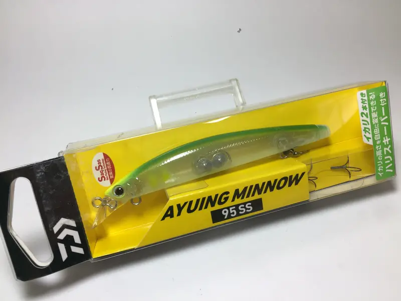 Daiwa Ayuing Minnow 95Ss – #Clear Lime Glow (Sweetfish Target) 1