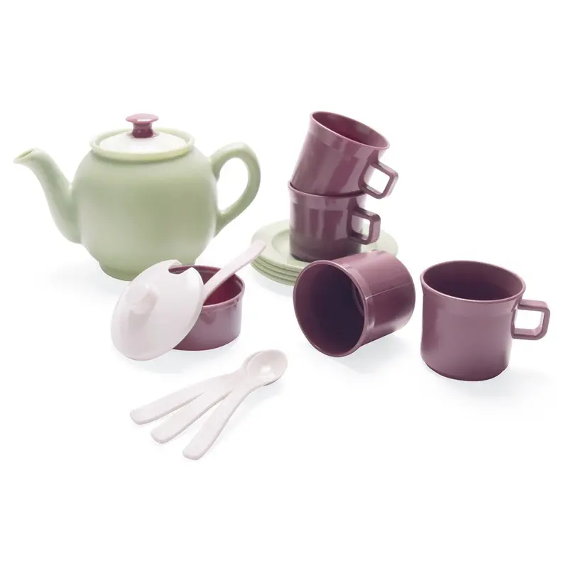 Dantoy Green Garden Tea Set – 16-Piece Pretend Play Collection 1