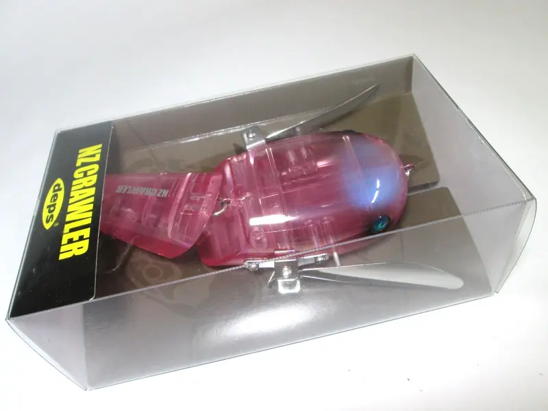 Deps Nz Crawler Flat-Wide Soft Bait #11 Pink Scale 1