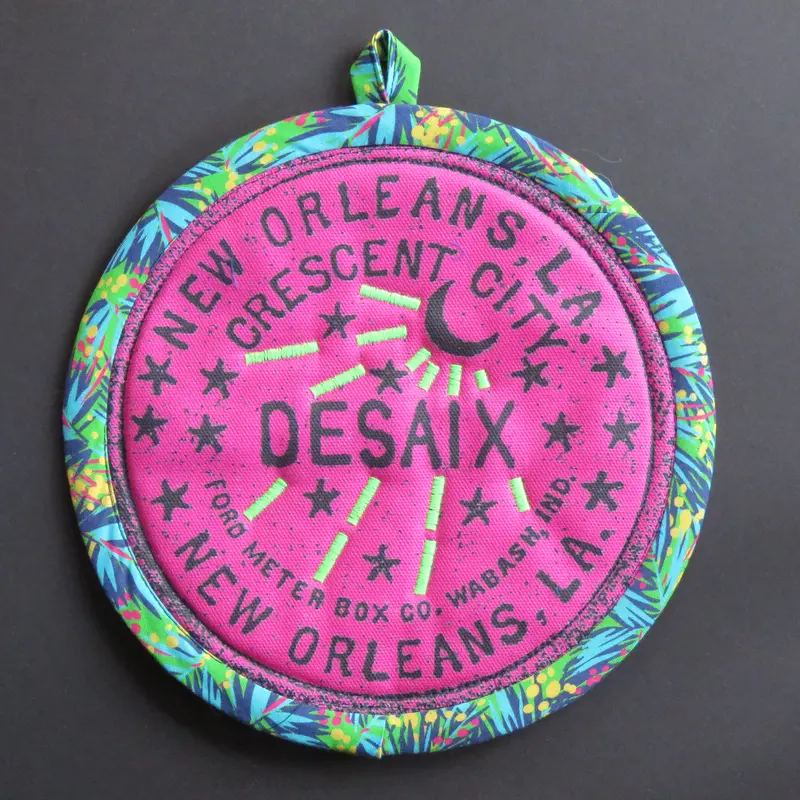 Desaix Potholder – Hand-Quilted Accent 1