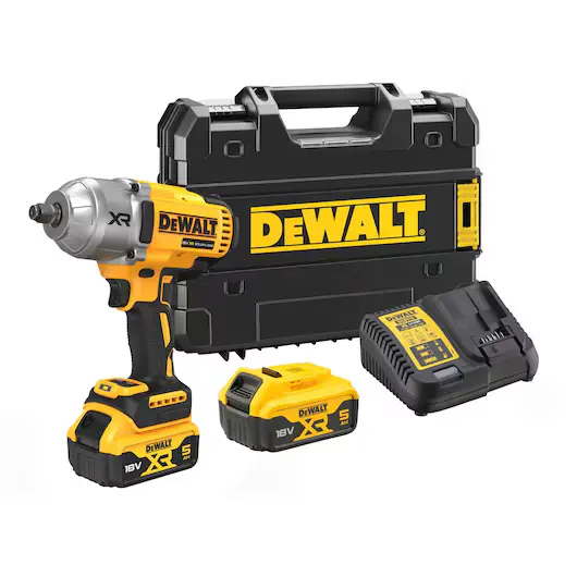 Dewalt Dcf900P2T-Gb 18V Xr Brushless High-Torque 1/2" Impact Wrench With Hog Ring Anvil – Includes Two 5Ah Batteries 1
