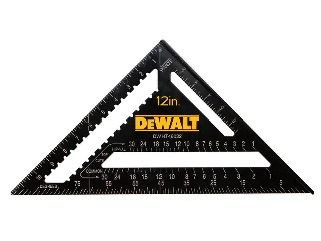Dewalt Dht046032 Rafter Layout Square – 12" 1
