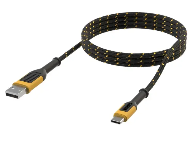 Dewalt Usb-A To Usb-C Charging Cable – 3M (10Ft), Reinforced Braided Construction (Dwt1311349) 1