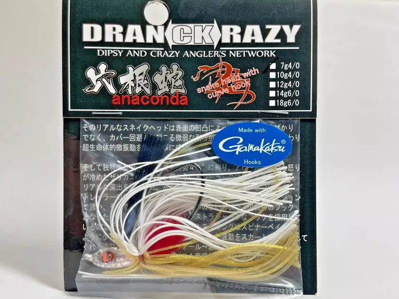 Dranckrazy Anaconda Rubber Jig 7G #4/0 Jade Python Color 1