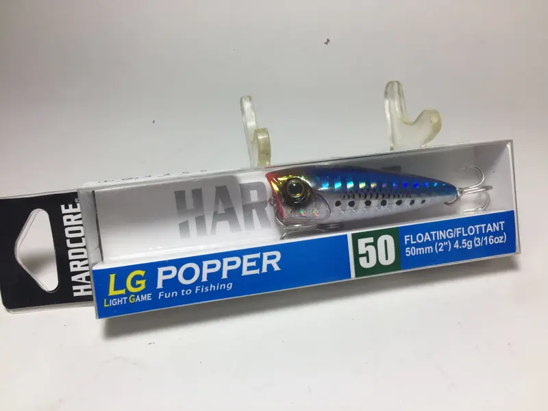 Duel Hardcore Lg Popper 50 Topwater Lure In Iwashi 1