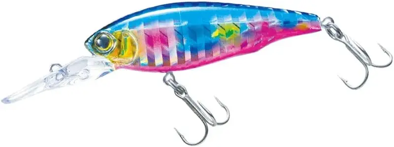 Duel Hardcore Lg Shad 50S Soft Bait – Blue Pink Candy 1