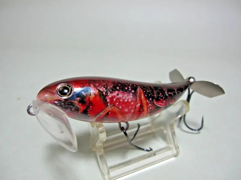 Duo Next Blue Whoopee!! 80 Acc3803 American Cray Topwater Lure – Catfish-Specific Floating Crayfish Imitation 1