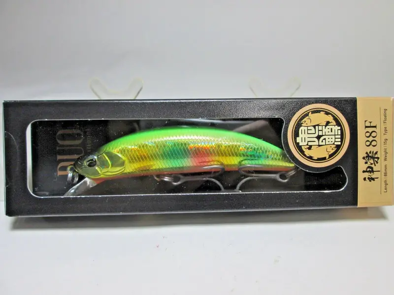 Duo Onimasu Kagura 88F Jerk Minnow – Niji Wasabi, #Ada4512 1
