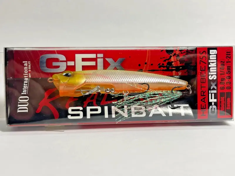 Duo Realis Heartbee 75S Spinbait – Clear Pearl Chartreuse Ob Color 1