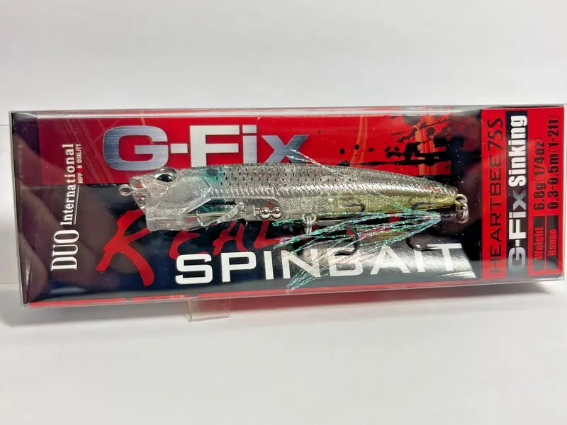 Duo Realis Heartbee 75S Spinbait – Inakko Translucent Silver 1