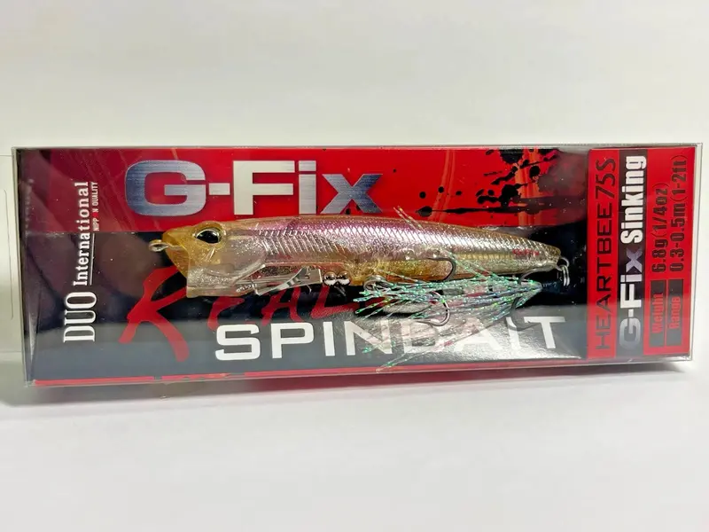 Duo Realis Heartbee 75S Spinbait – Lg Wakasagi Silvery Flash 1