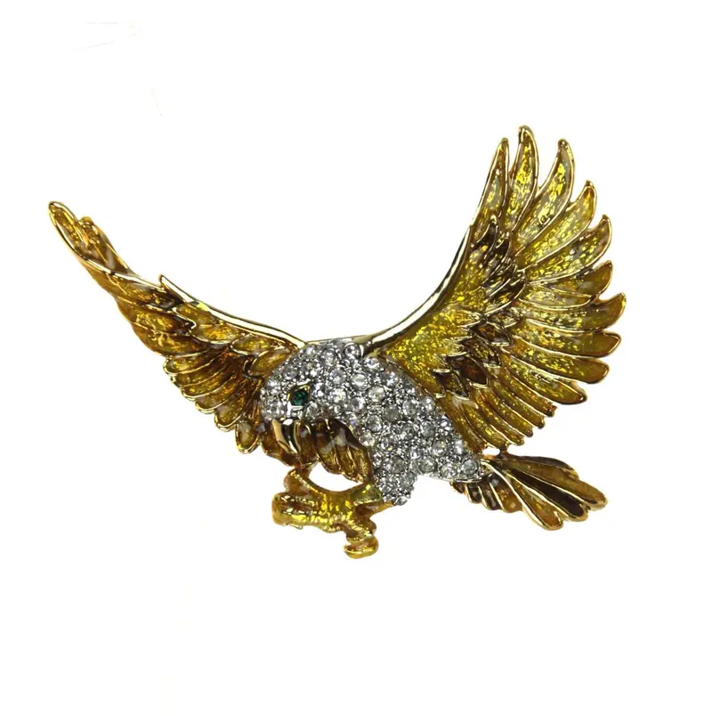 Eagle-Themed Pin Or Pendant – Detailed Feathered Design 1