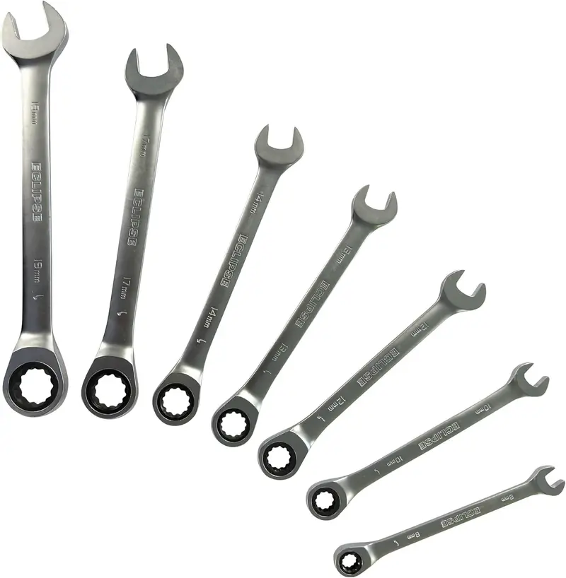 Eclipse Erwfix7Ps 7-Piece Metric Ratcheting Spanner Set (8–19 Mm) 1