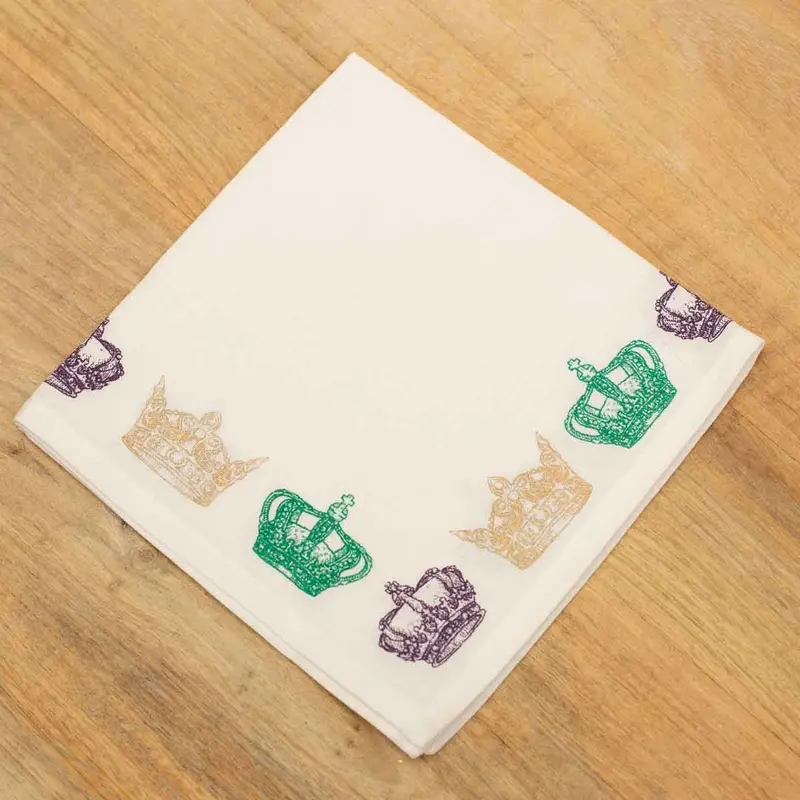 Elizabeth Crown–Inspired Mardi Gras Napkins 1