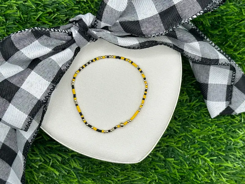 Enewton Gameday Hope Unwritten Bracelet – Golden Yellow & Onyx 1