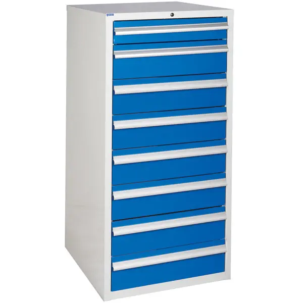 Euroslide Euc12060758 Tall 8-Drawer Industrial Cabinet – 1200 X 600 X 750 Mm 4