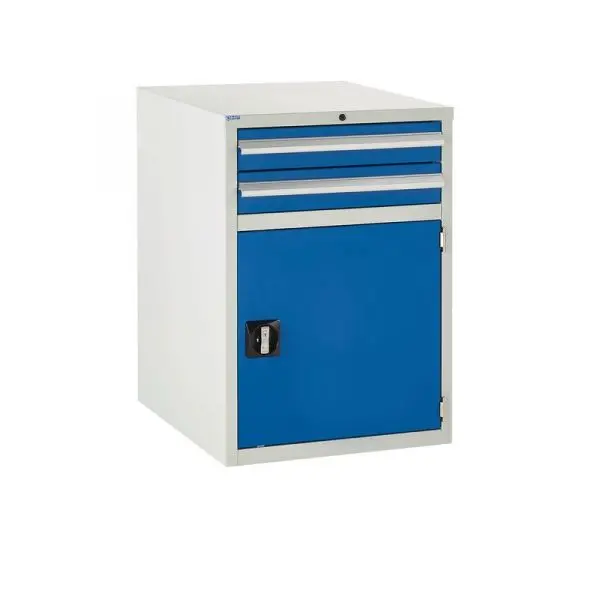 Euroslide Euc18260652 Tall Storage Cabinet With Dual Drawers And Single Cabinet (825 X 600 X 650 Mm) 4
