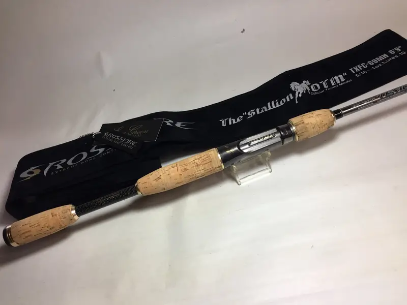 Evergreen Temujin Cross Fire Txfc-69Mh "Stallion Otm" Tuned Saltwater Spinning Rod 1