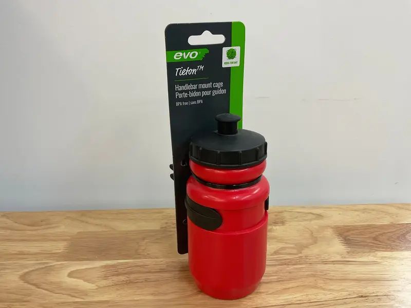 Evo Tieton Kids Hydration Kit: Insulated Water Bottle + Compatible Cage 1