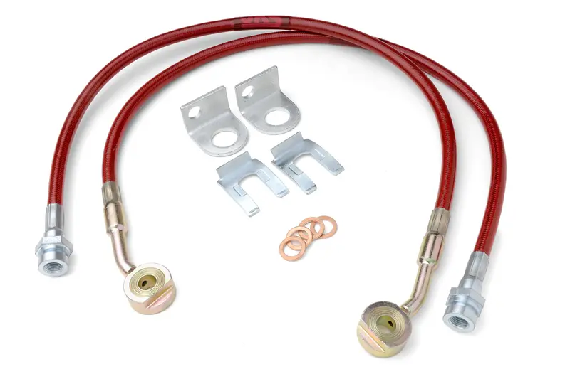 Extended Front Brake Line Kit Compatible With Jeep Wrangler Tj/Lj And Grand Cherokee Zj 1