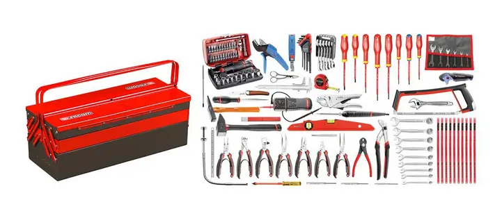 Facom 2070.E18 120-Piece Electrician’S Metric Tools With Bt.13A Carry Box 1