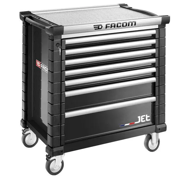 Facom Jet.7Nm4A Grey 7-Drawer Mobile Roller Cabinet With Locking Casters 1