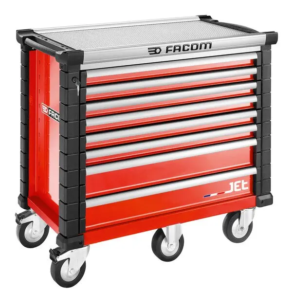 Facom Jet.8M5A Red 8-Drawer Mobile Roller Cabinet 1