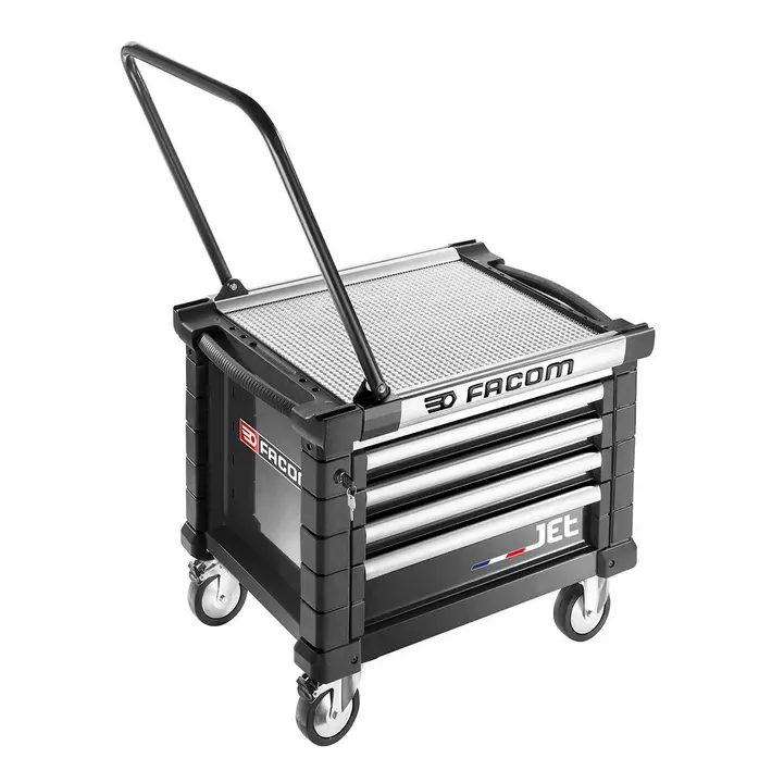 Facom Jet.Cr4Nm3A Grey 4-Drawer Rolling Tool Cabinet With Reinforced Frame 1