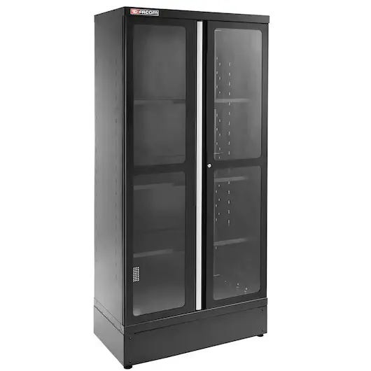 Facom Jls3-A1000Pvbs Jetline+ Black Tall Dual-Hinged Glazed Base Cabinet 1