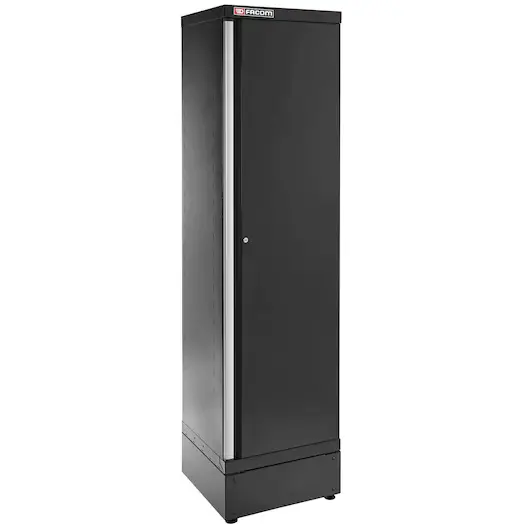 Facom Jls3-A500Ppbs Jetline+ Black Tall Single-Hinged Solid-Door Base Cabinet 1
