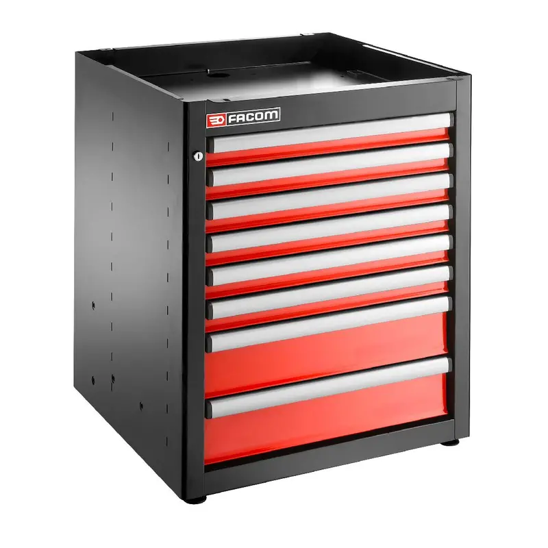 Facom Jls3-Mbs8T Jetline+ Red 8-Drawer 3-Module Base Cabinet 1