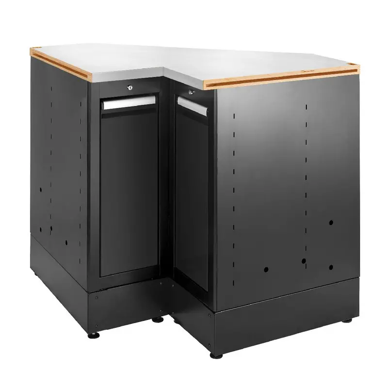Facom Jls3-Mbscsgbs Jetline+ Black Stainless Steel Corner Worktop Base Unit 1