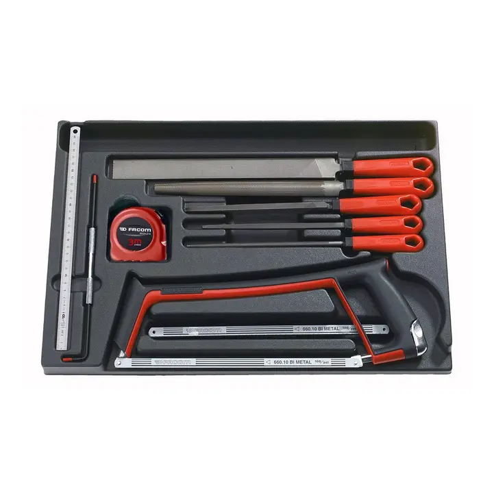 Facom Mod.601 10-Piece Cutting And Measuring Tool Combo For Tradespeople 1