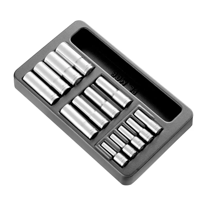 Facom Mod.Hlb Dual-Drive Socket Set — 13-Piece Metric 7–19 Mm, 6-Point, Compatible With 3/8" & 1/2" Drives 1